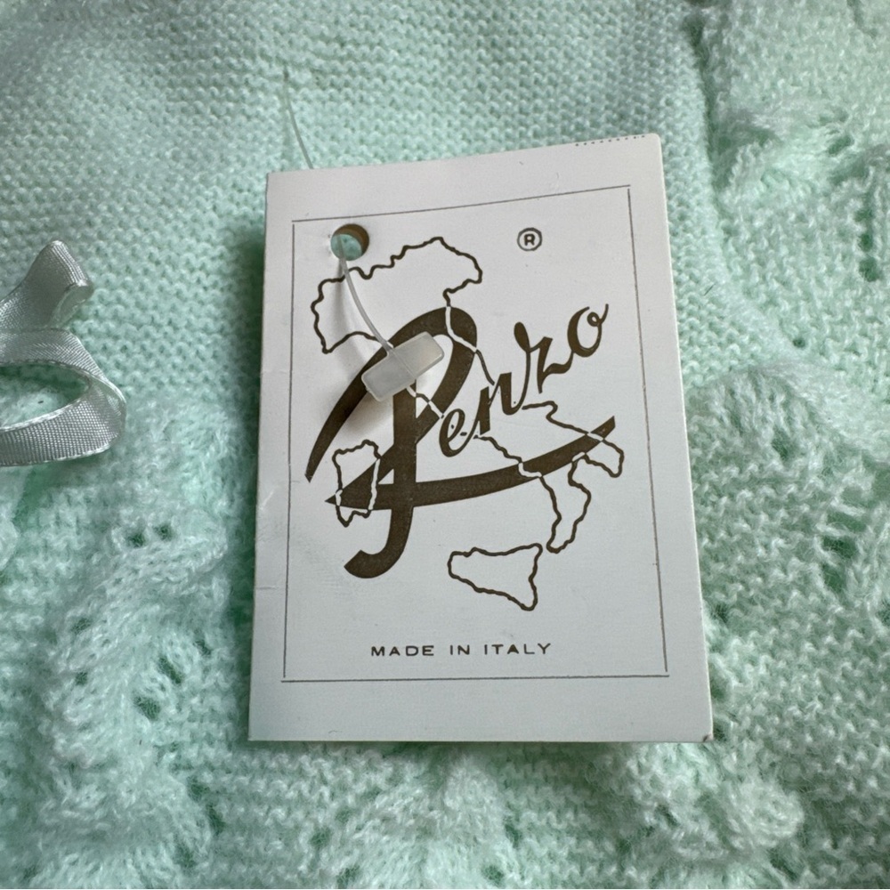 Vintage Perzo Baby Knit Dress
Mint Green Handcrafted Acrylic
New Tag - Picture 8 of 14